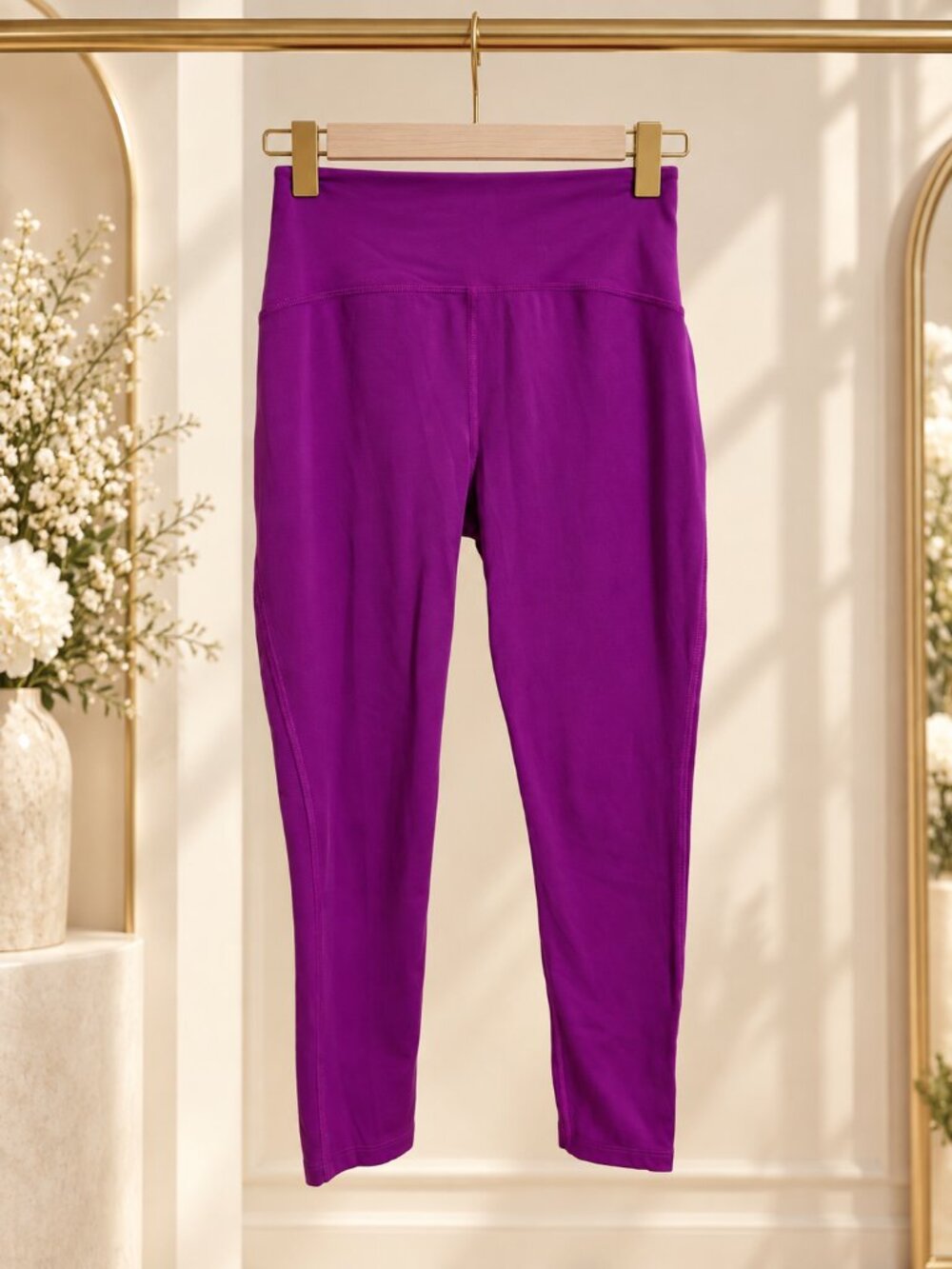 Beyond Yoga POWERBEYOND Strive Midi Leggings Violet Berry Size M IT3537